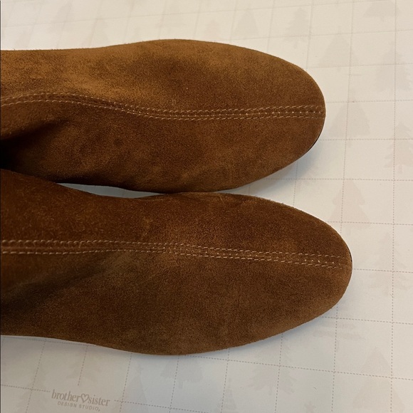 AGL ATTILIO GIUSTI LEOMBRUNI VETA SUEDE ANKLE BOOTS 35=5  COGNAC BROWN - Picture 12 of 16